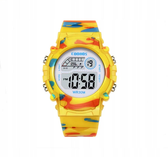 GIRLS WATCH YOUTH SPORTS DIGITAL YELLOW