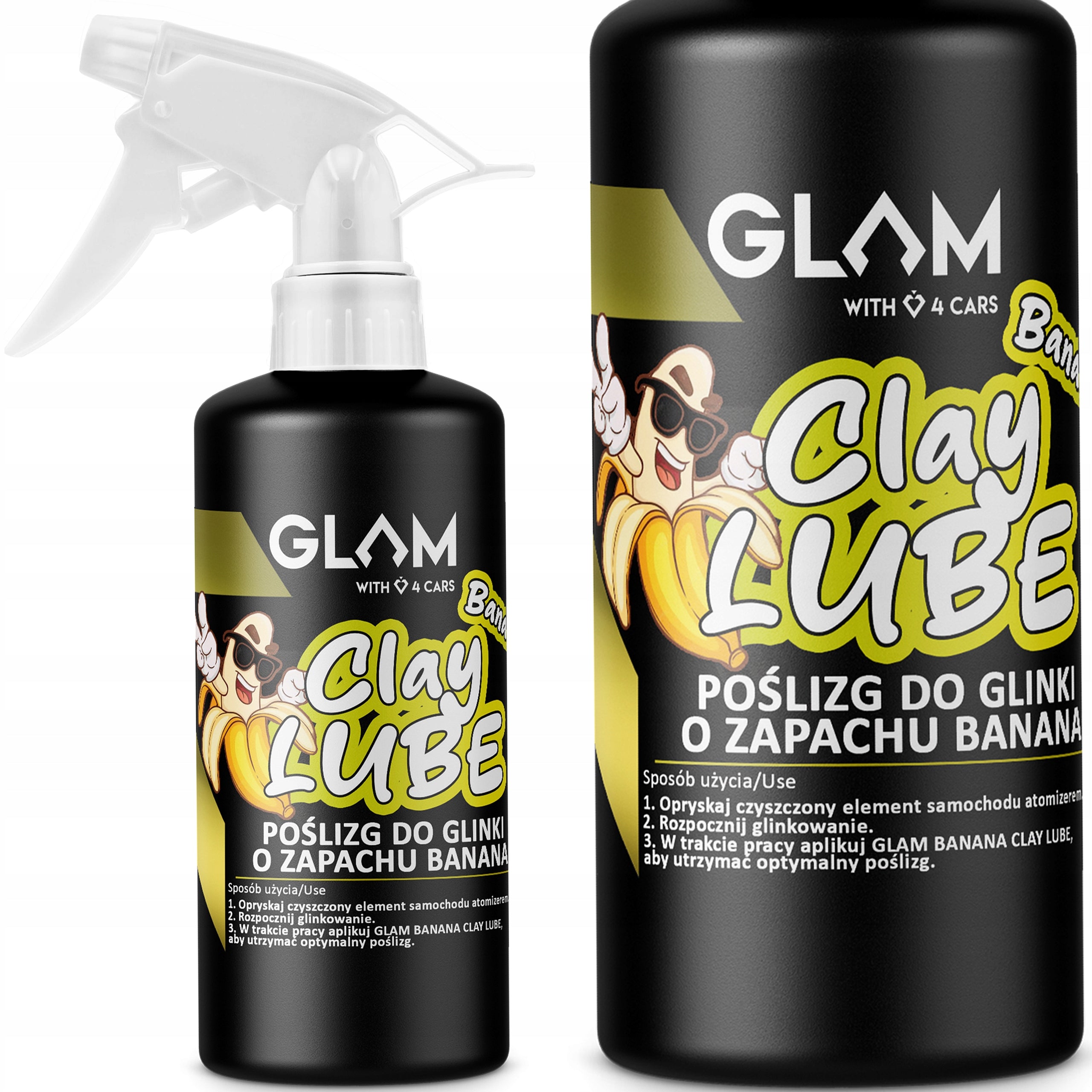 GLAM CLAY LUBE LUBRICANT SLIP FOR CLAY 0,5L BANANA-SCENTED
