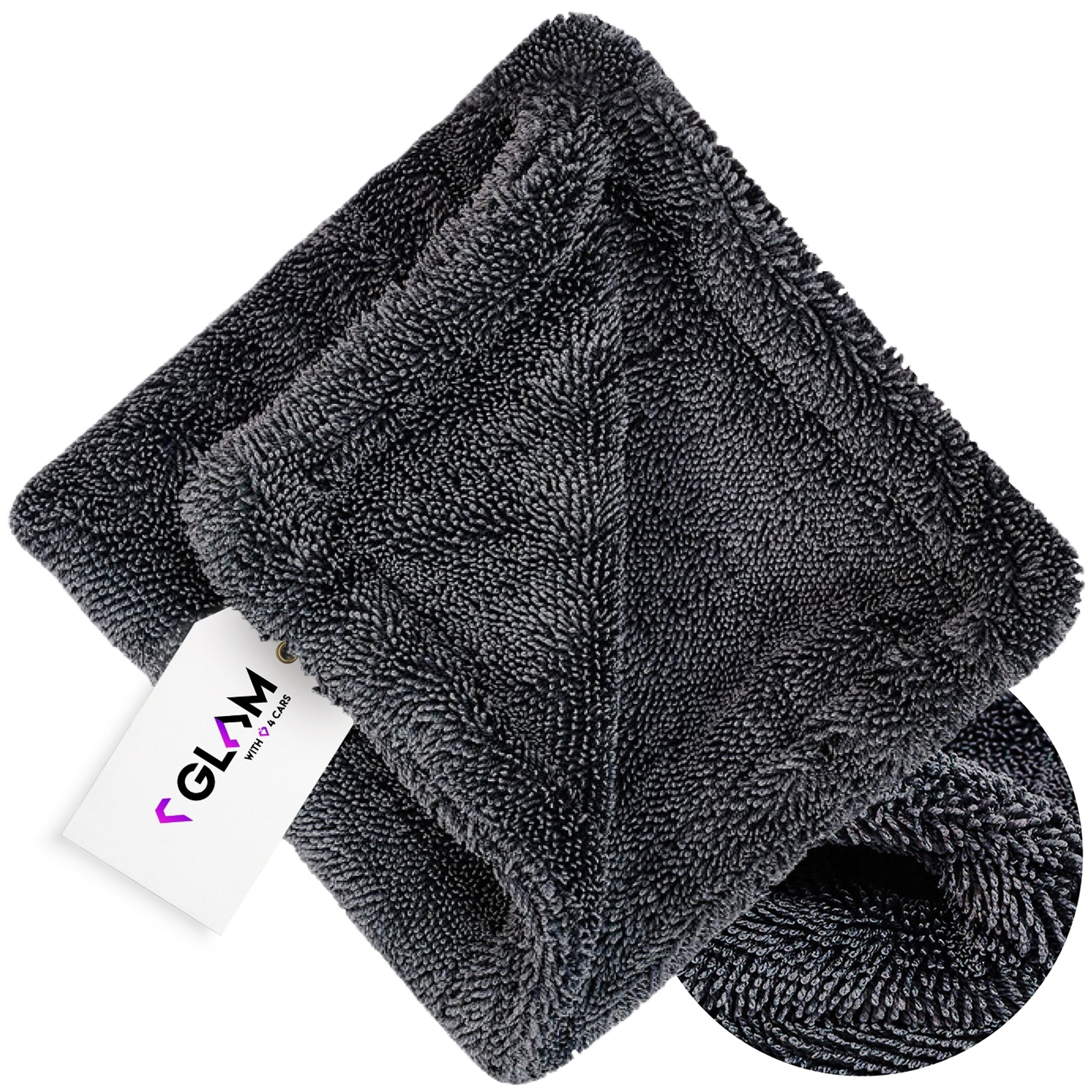 GLAM DOUBLE TWIST KING L TOWEL FOR DRYING CAR 1200GSM 40X40