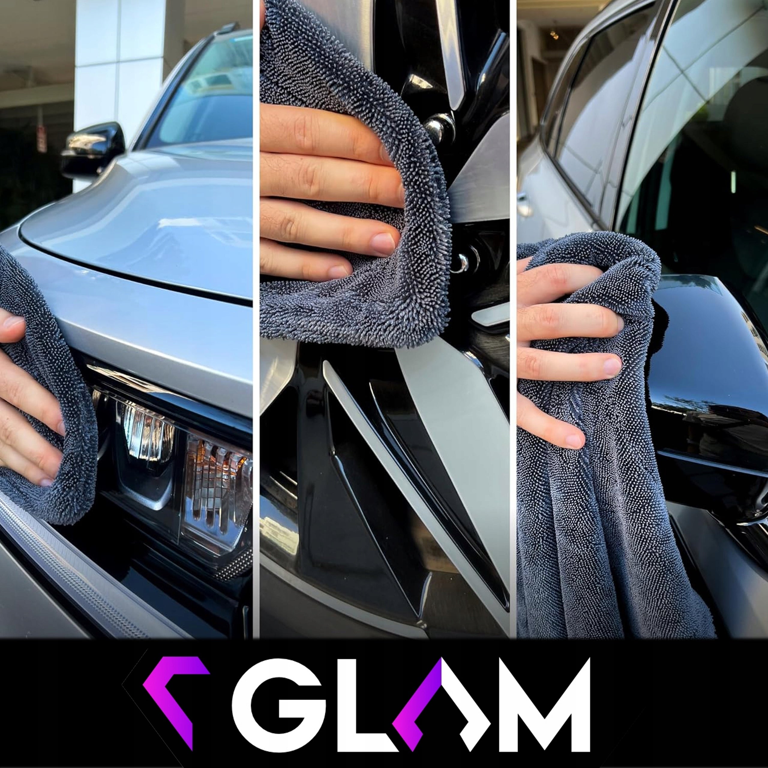 GLAM DOUBLE TWIST KING XL TOWEL FOR DRYING CAR 1200GSM 60X40 Manufacturer code MD0057B