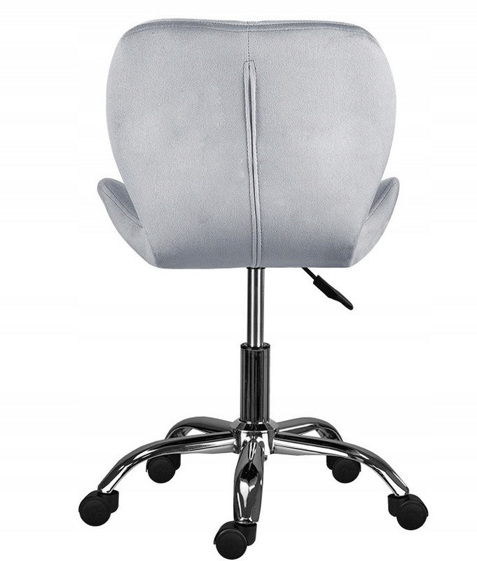 GLAM office chair grey velour swivel chrome adjustable ergonomic Manufacturer code GLAM SZARY VELVET