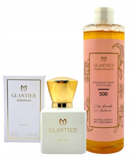 GLANTIER Set Glantier 500 - Premium Perfume 50ml + Body Wash Oil