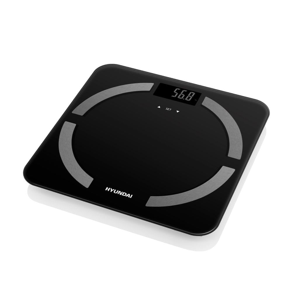 GLASS BATHROOM SCALE UP TO 150KG ANALYTICAL WATER FAT MEASUREMENT BMI EAN (GTIN) 8590393246489