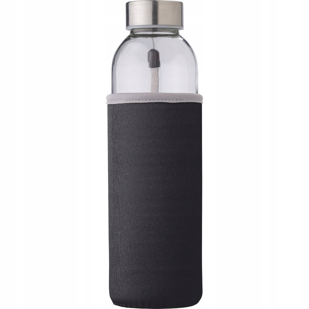 GLASS BOTTLE WATER bottle 500 ml IN A COVER