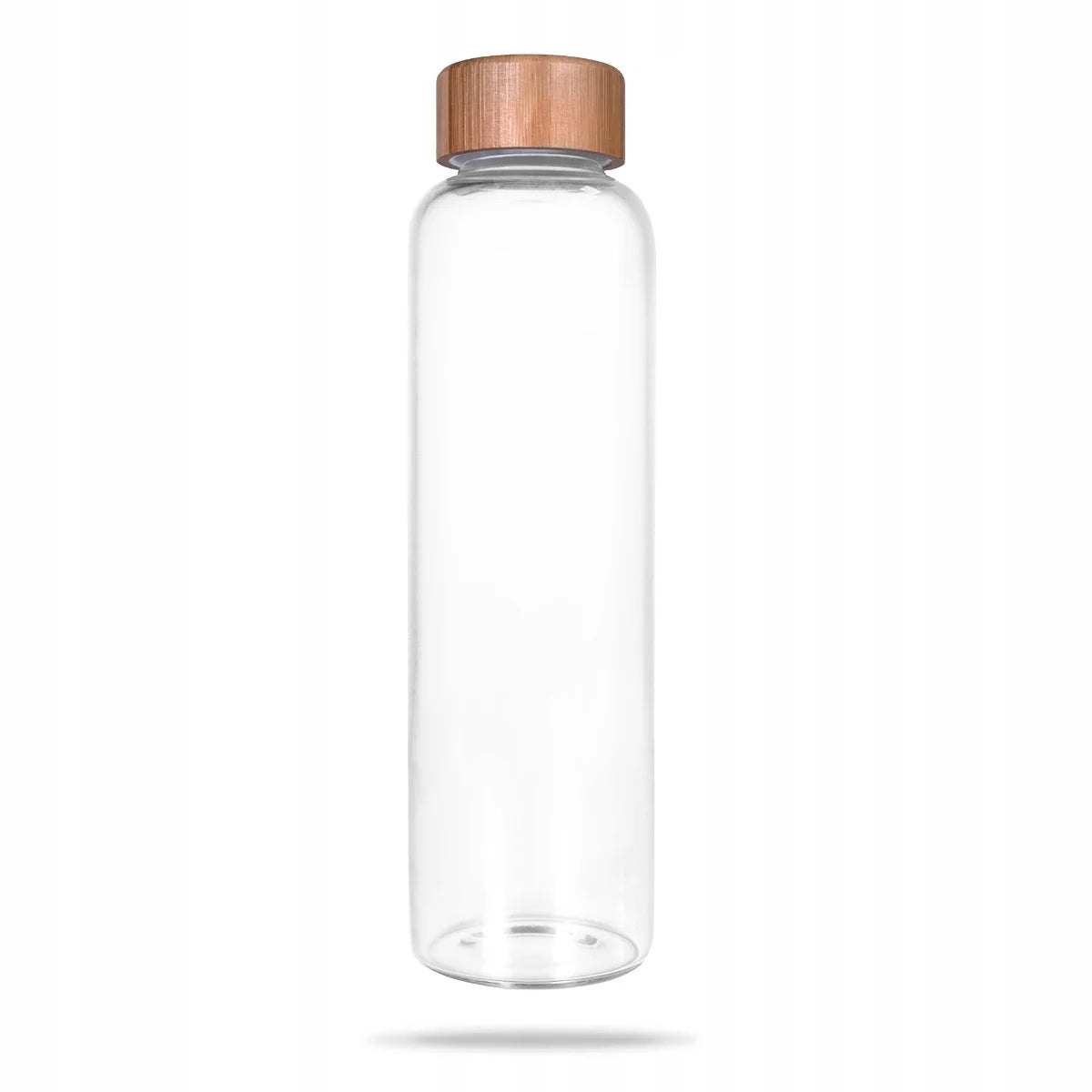 GLASS BOTTLE WITH COVER WATER BOTTLE BAMBOO CAP GymBeam 600ml Brand GymBeam