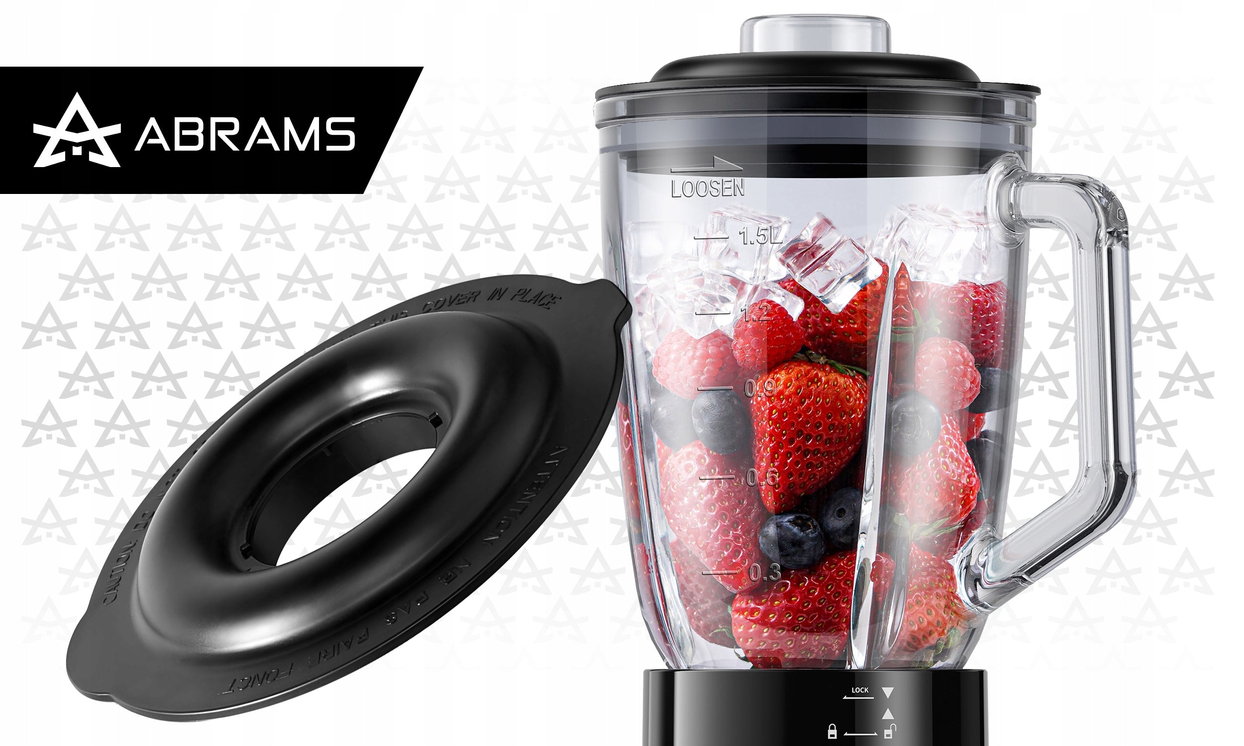 GLASS CUP BLENDER 1,5L SMOOTHIE COCKTAIL MIXER TITANIUM BLADES Model TB-8008