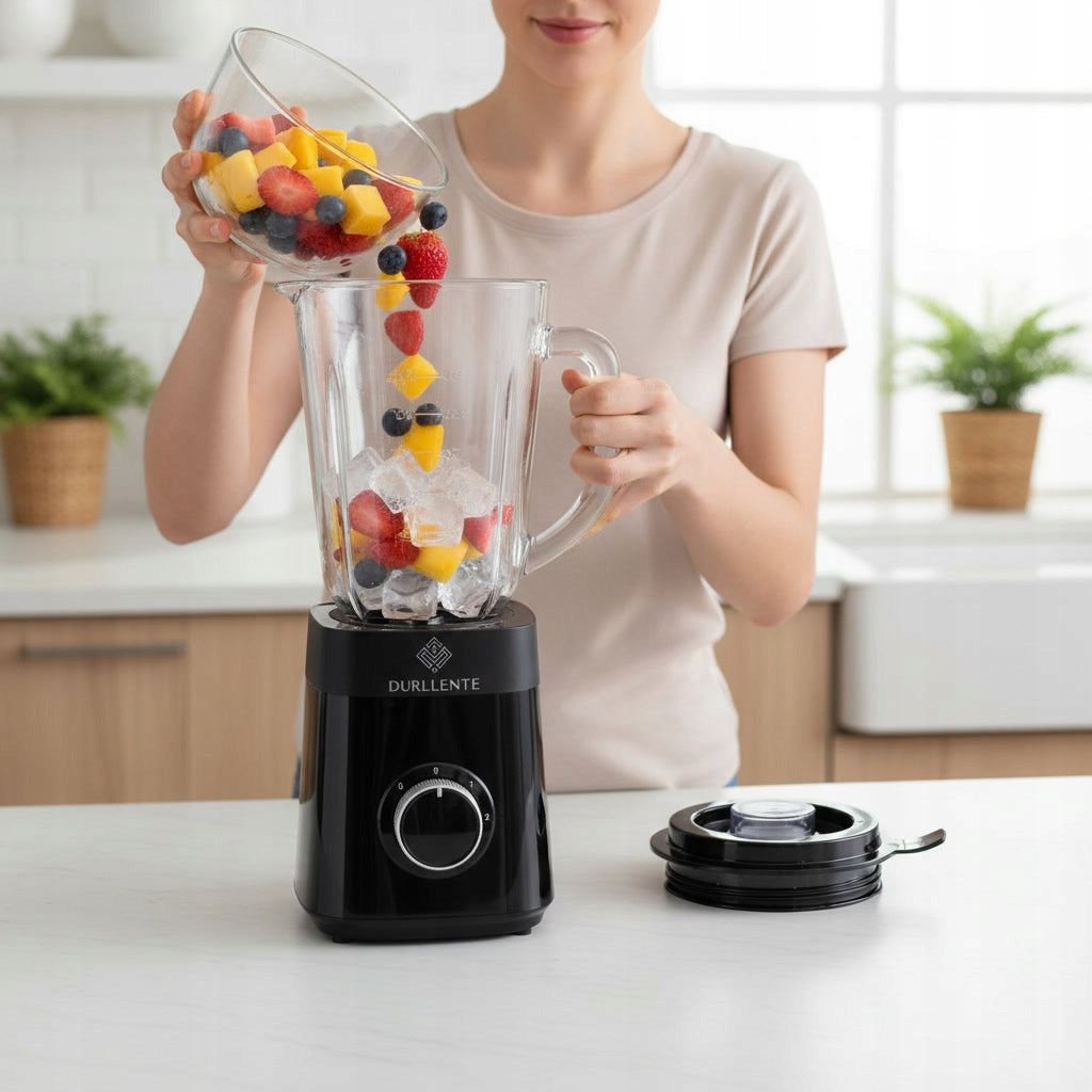GLASS CUP BLENDER 1,5L SMOOTHIE MIXER FOR COCKTAILS WATER BOTTLE DURLLENTE Manufacturer code BLENDER KIELICHOWY DURLLENTE