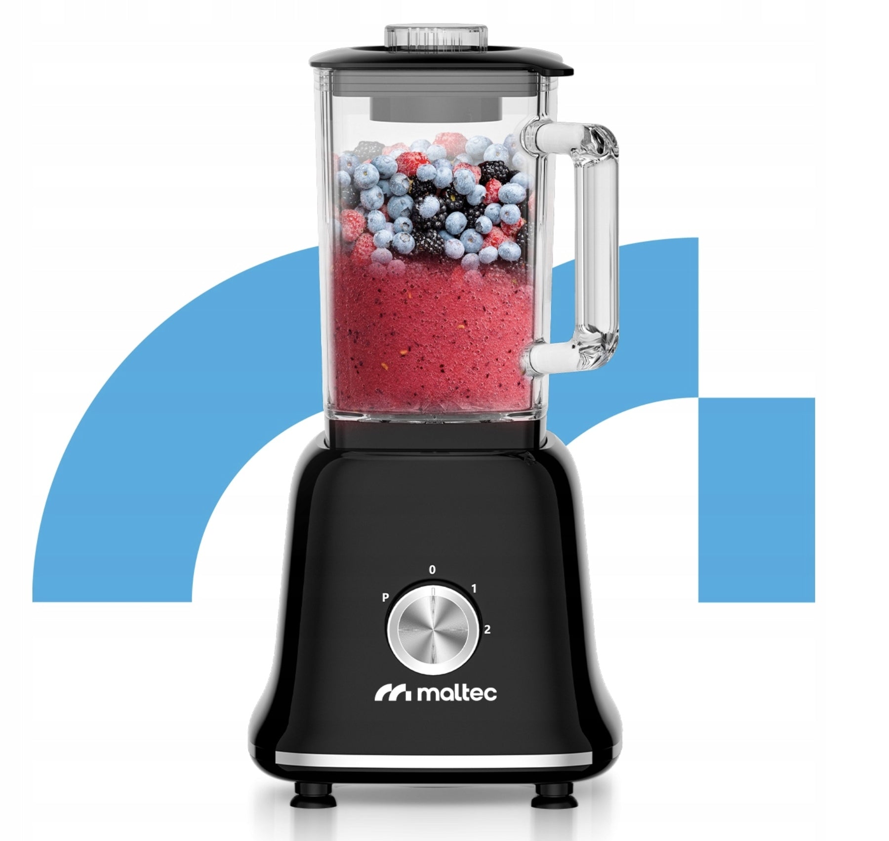 GLASS CUP BLENDER FOR COCKTAILS SMOOTHIE GRINDER 2 WATER BOTTLES LARGE 1600ML Manufacturer code Blender Szklany Kielichowy