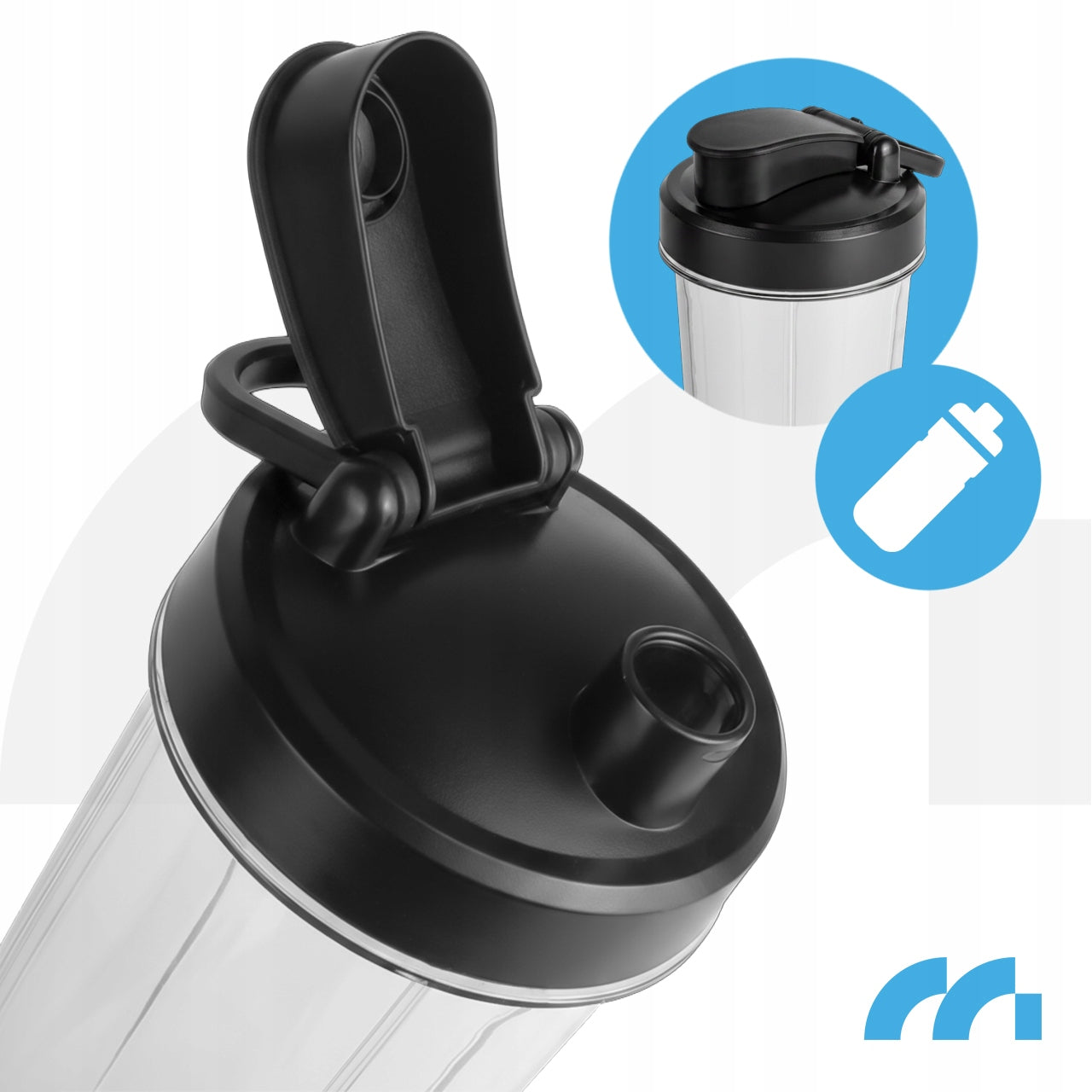 GLASS CUP BLENDER FOR SMOOTHIE COCKTAILS 1500ML BOTTLE 500ML Product weight 2.8 kg