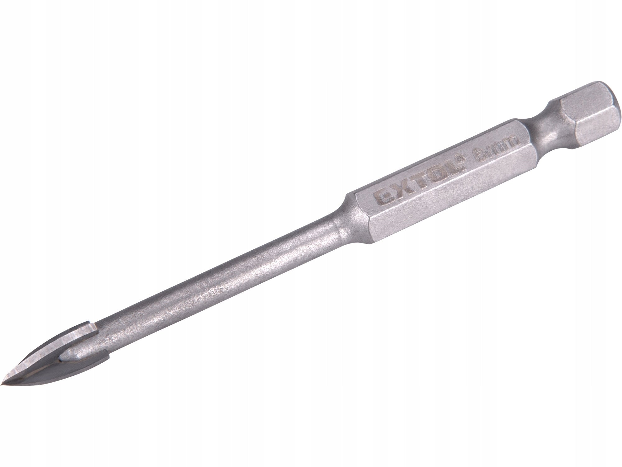 GLASS DRILL BIT 6mm STONEWARE TILES GLAZE CERAMICS 4 BLADES HEX Brand Extol Premium
