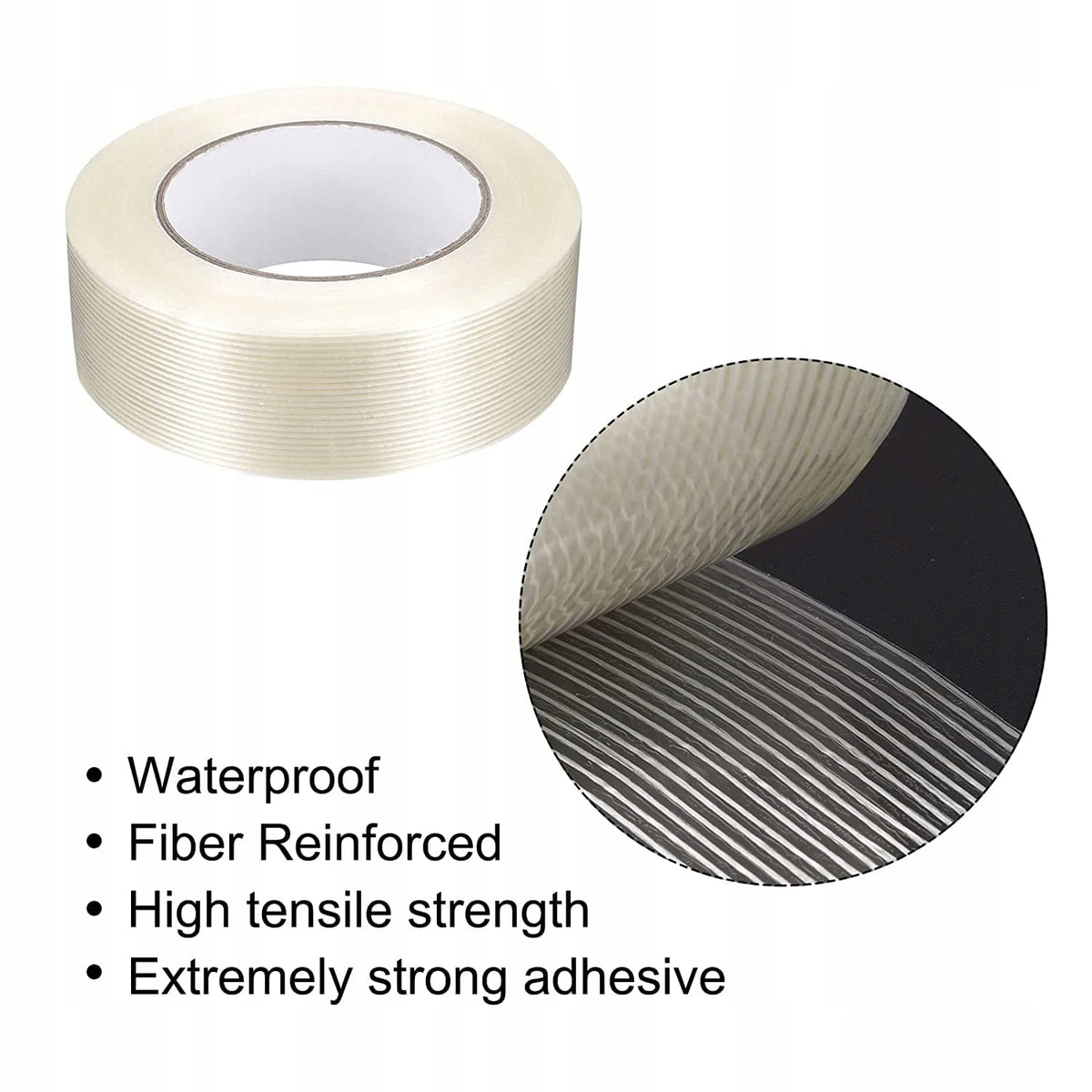 GLASS FIBER REINFORCED FILAMENT TAPE 30MM X 50M Width 30 mm
