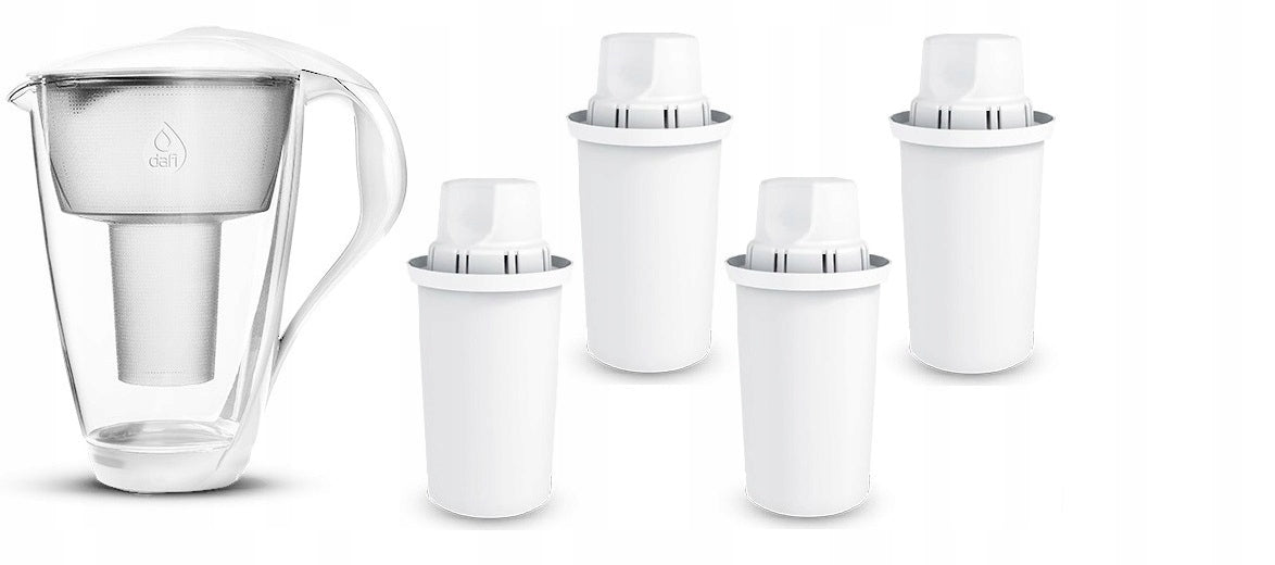 GLASS FILTER JUG DAFI CRYSTAL 4 FILTERS