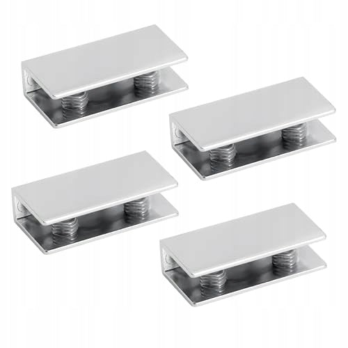 GLASS HOLDERS ADJUSTABLE GLASS SHELF CLAMPS SET OF 4 Brand no brand