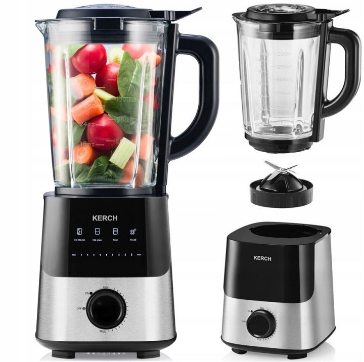 GLASS PULSE CUP BLENDER FOR SMOOTHIE SMOOTHIES POWERFUL 2700W