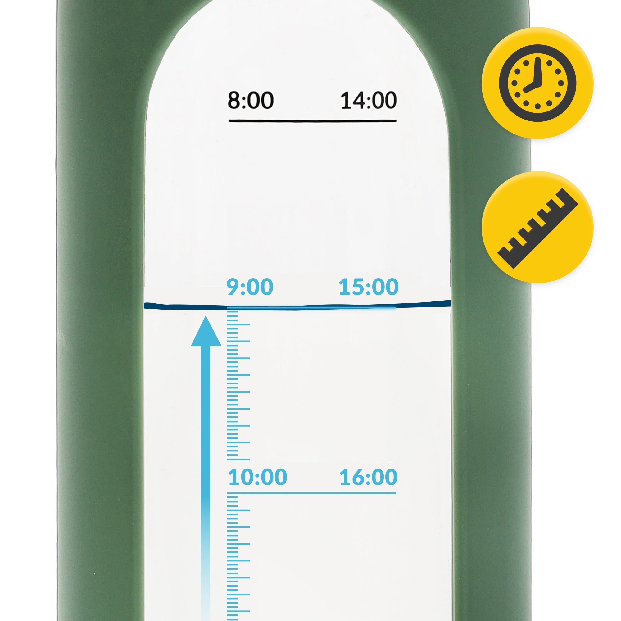 GLASS WATER BOTTLE MOTIVATIONAL WATER BOTTLE SEALED SILICONE CASE 4FIZJO Volume 1000 ml