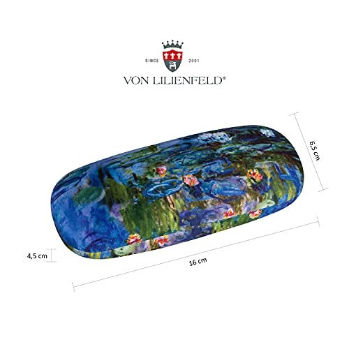 GLASSES CASE CLAUDE COIN WATER LILIES FABRIC FOR WOMAN GIFT Manufacturer code SWC5908151992951