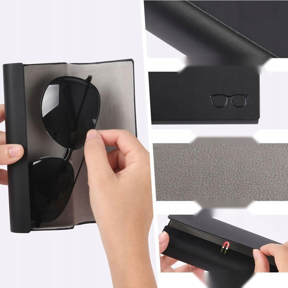 GLASSES PROTECTIVE CASE BLACK ARTIFICIAL LEATHER UNIVERSAL WITH CLOTH Manufacturer code 5908107983002