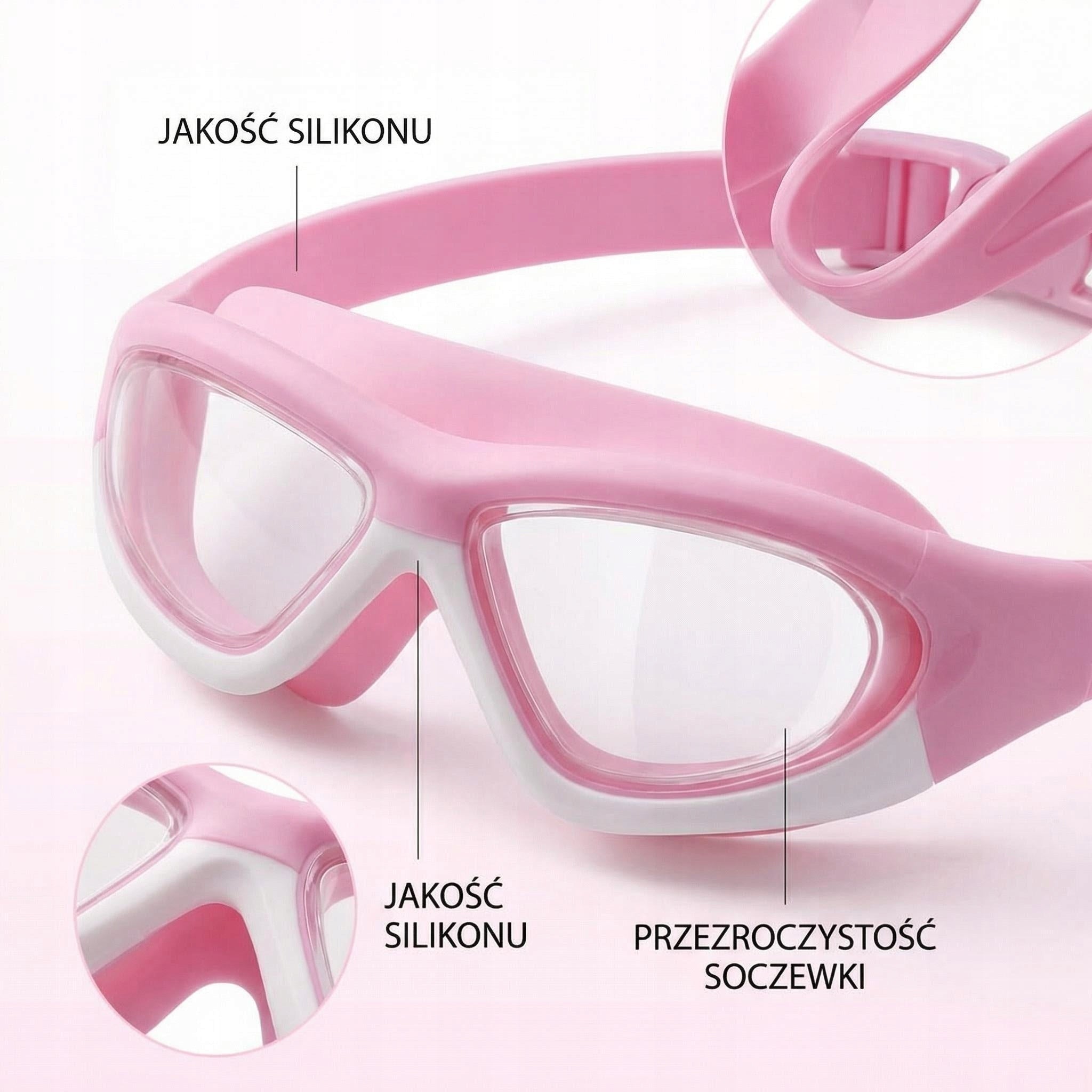 GLASSES SWIMMING GOGGLES FOR SWIMMING POOL EASY CLASP ANTI-FOG KIDS Brand no brand