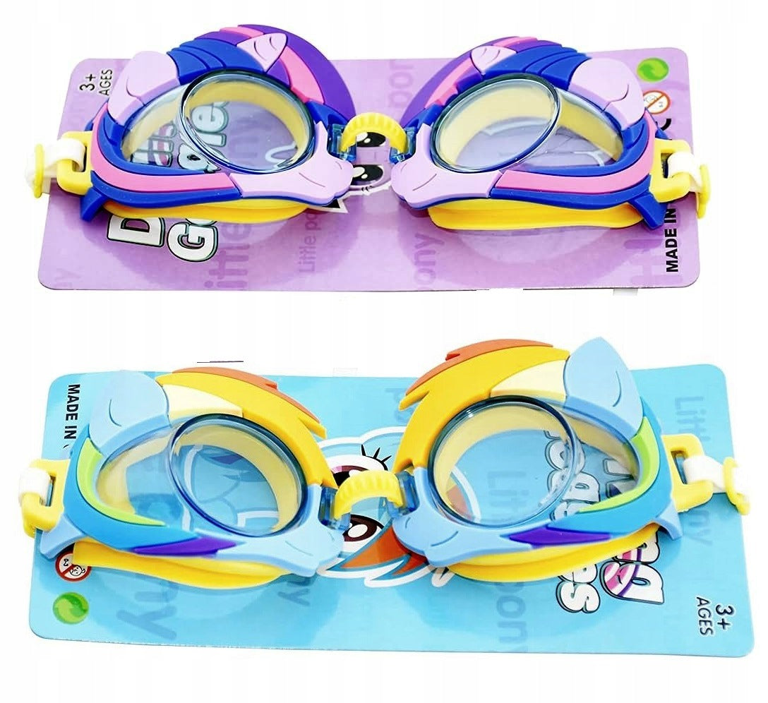 GLASSES SWIMMING GOGGLES FOR SWIMMING WATER POOL PONIES HORSES Packaging status original