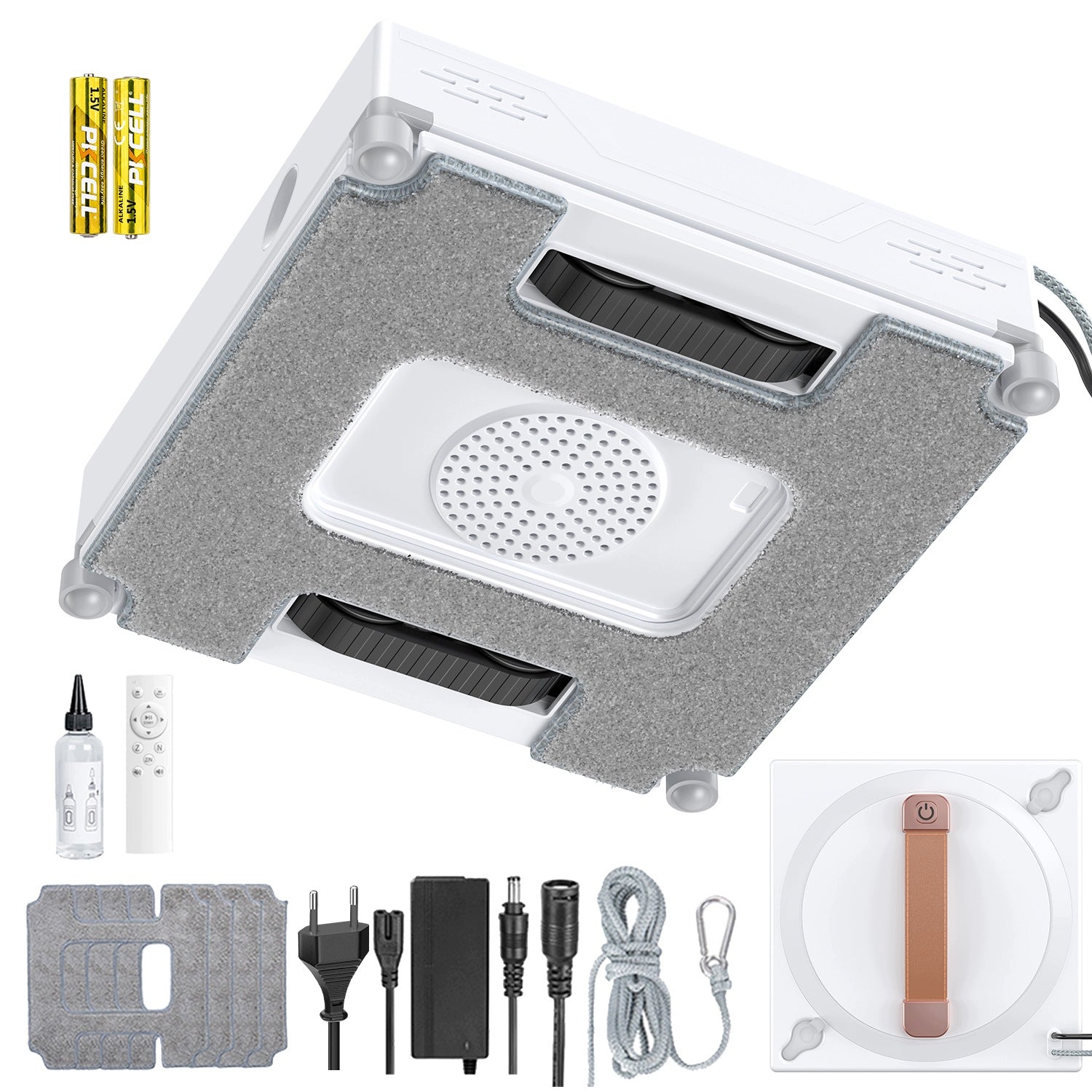 GLE350 5000PA WINDOW CLEANING ROBOT WITH REMOTE CONTROL WATER SPRAYING