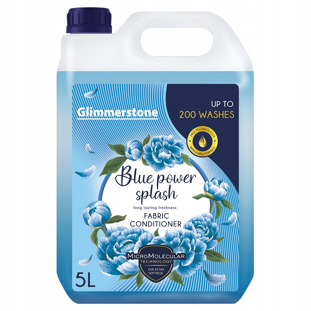 GLIMMERSTONE FABRIC SOFTENER 200 WASHES 5L Packaging status original