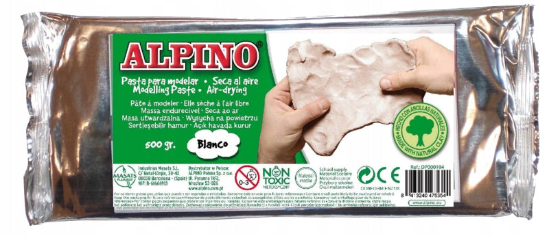 Modelina Alpino, 500 g, weiß 
