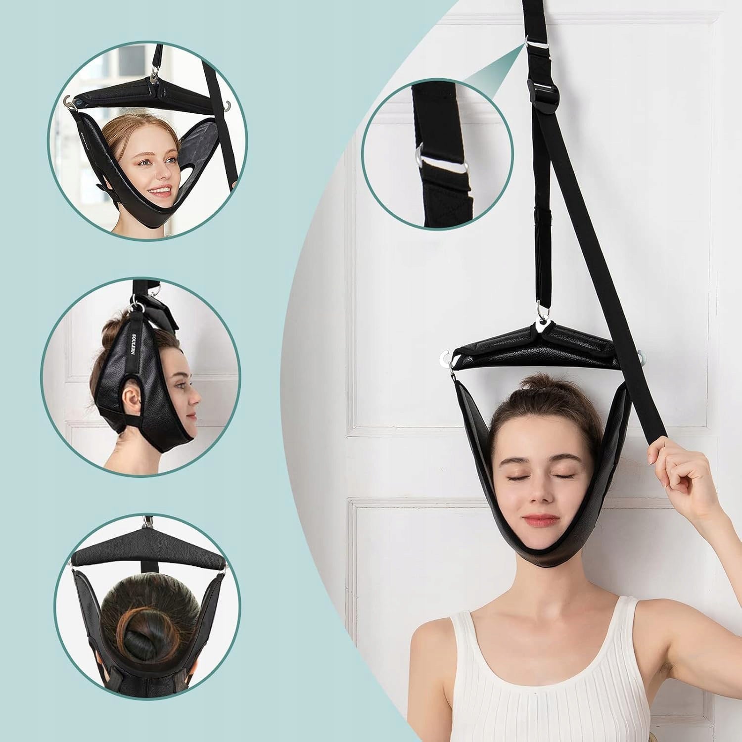 GLISSON LOOP NECK PAIN RELIEF STIFFNESS PORTABLE TRACTION DEVICE Brand Zgeer