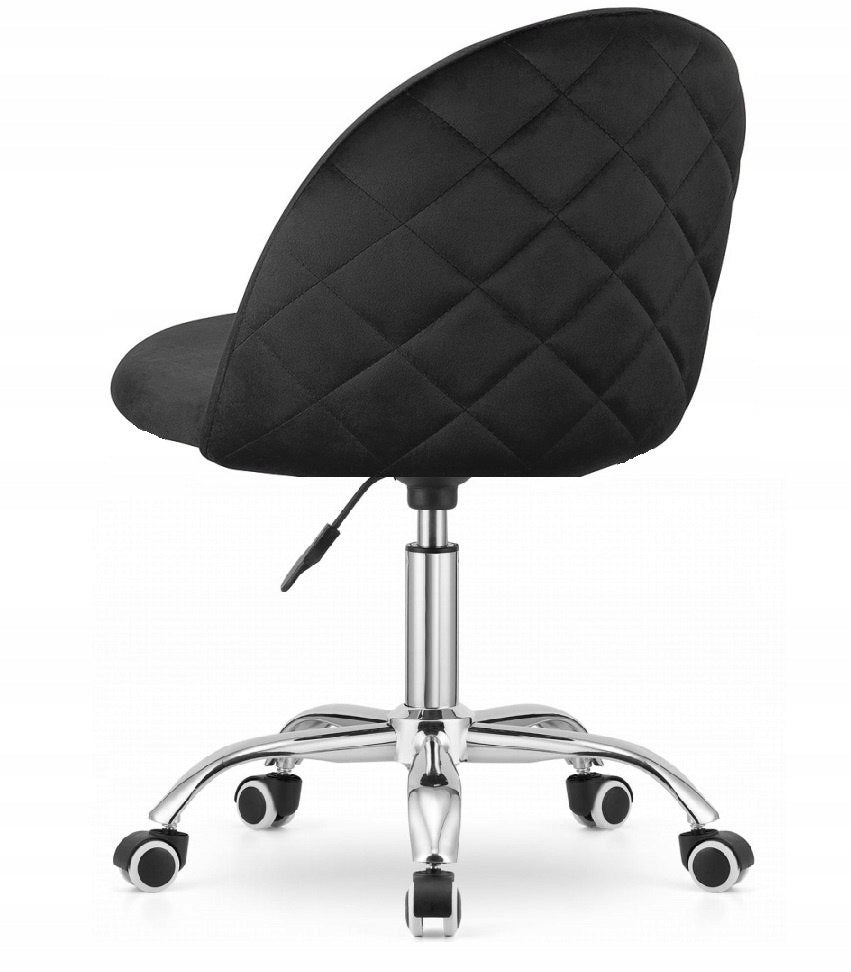 GLORIA OFFICE BLACK VELVET swivel chair Brand Lugano