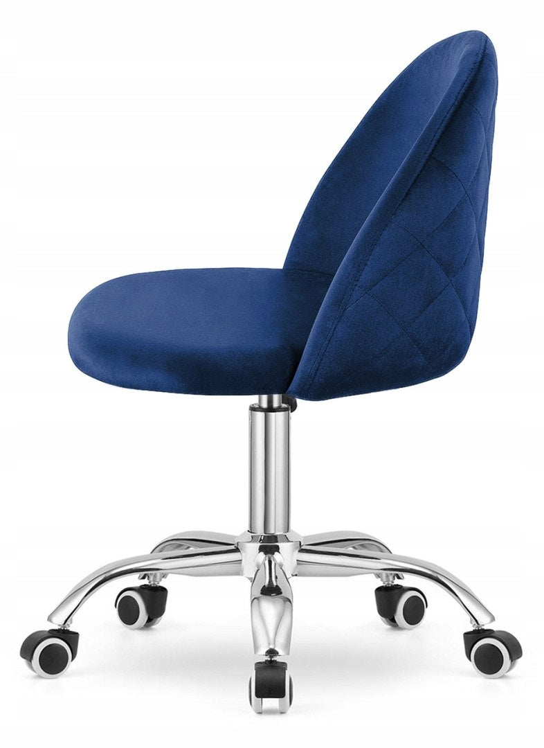 GLORIA OFFICE BLUE VELVET swivel chair