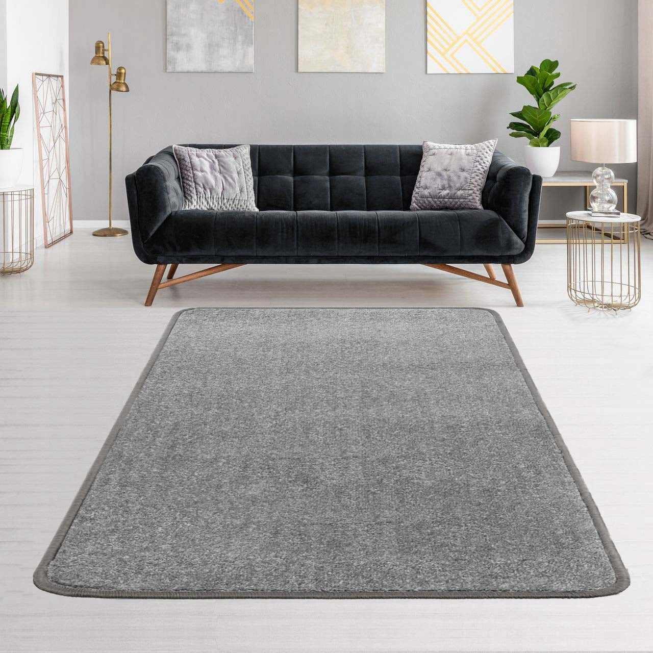 GLOSS CARPET 120x160 GRAY + SILVER THREAD SHINE Manufacturer code dywan ze srebrną nitką dywaneo gloss