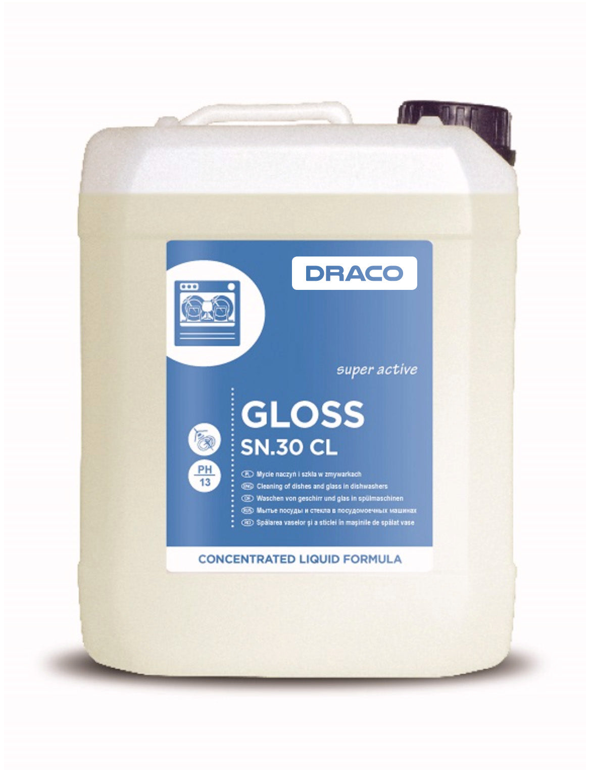 GLOSS SN.30CL efficient dishwashing in industrial dishwashers 5L