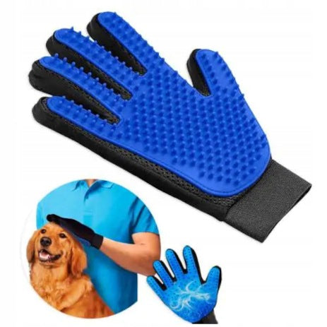 GLOVE BRUSH FOR COMBING HAIR WASHING SCRATCHING CAT DOG MASSAGE x2 Packaging status original