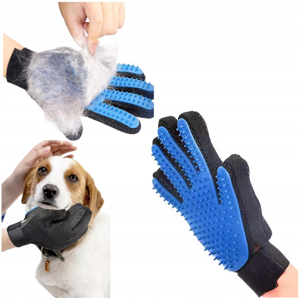 GLOVE CAT DOG HAIR BRUSH FOR COMBING MASSAGE WASHING