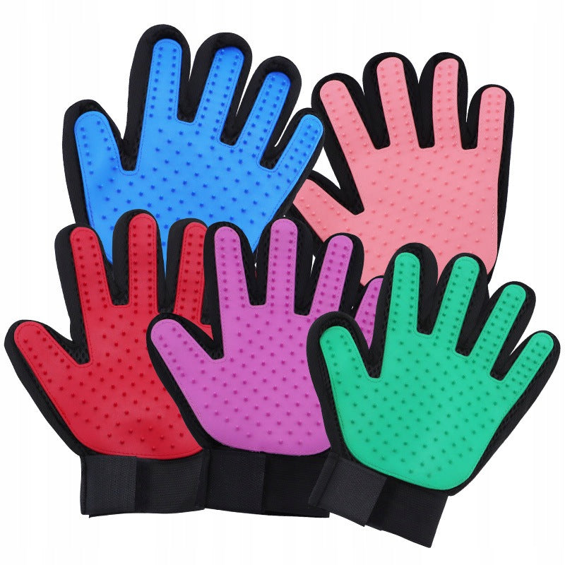 GLOVE DOG AND CAT BRUSH REMOVES HAIR MASSAGE CARE FOR WASHING