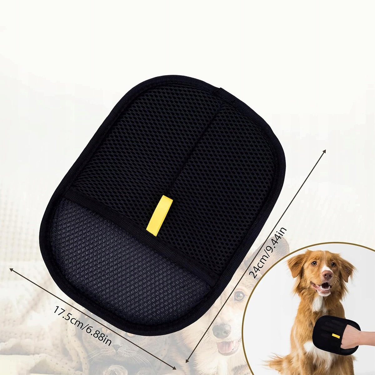 GLOVE FOR REMOVING CAT AND DOG HAIR COLLECTION FROM FURNITURE CLOTHES FURTRAP Packaging status original