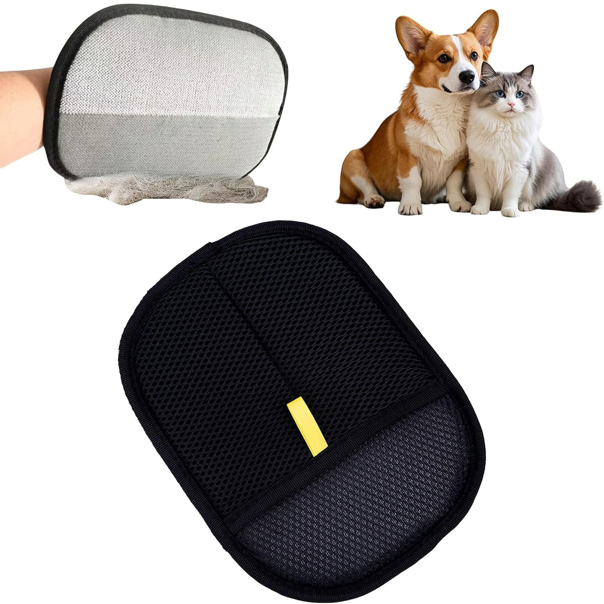 GLOVE FOR REMOVING CAT AND DOG HAIR COLLECTION FROM FURNITURE CLOTHES FURTRAP