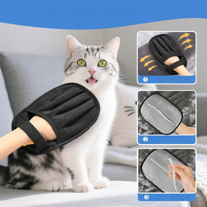 GLOVE FOR REMOVING CAT DOG HAIR COLLECTION FROM CLOTHING FURNITURE Manufacturer code RDSD
