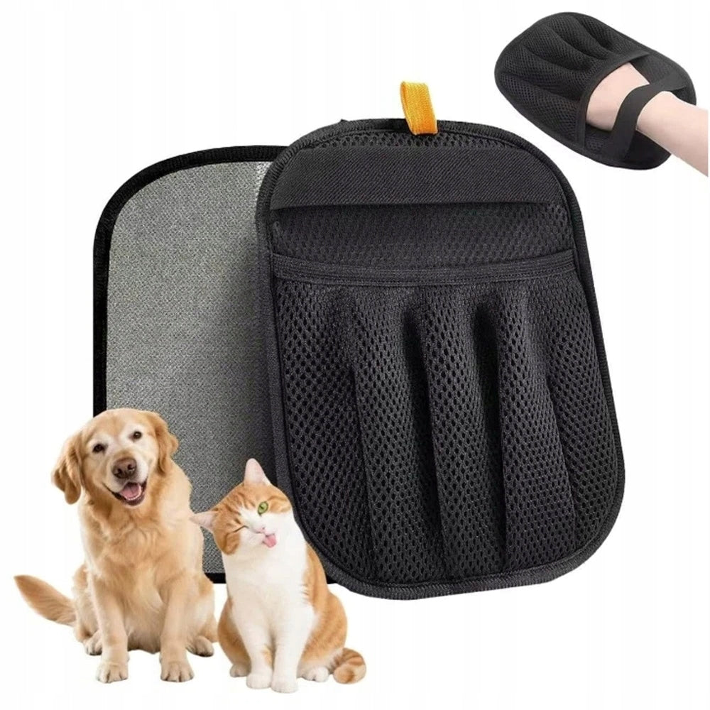 GLOVE FOR REMOVING CAT DOG HAIR COLLECTION FROM THE COUCH OF CLOTHES
