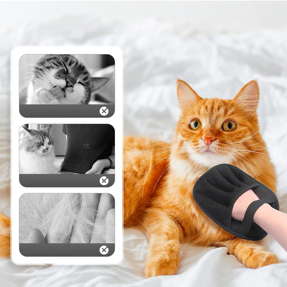 GLOVE FOR REMOVING DOG AND CAT HAIR BREATHABLE MESH Brand Bedee