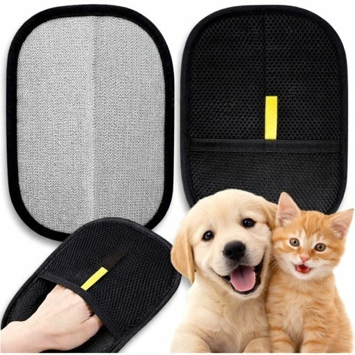 GLOVE FOR REMOVING DOG CAT HAIR COLLECTION FROM THE COUCH OF CLOTHES BRUSH