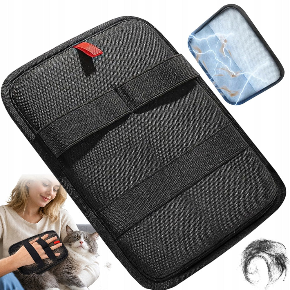 GLOVE FOR REMOVING PET CAT HAIR COLLECTION FROM CLOTHING UPHOLSTERY