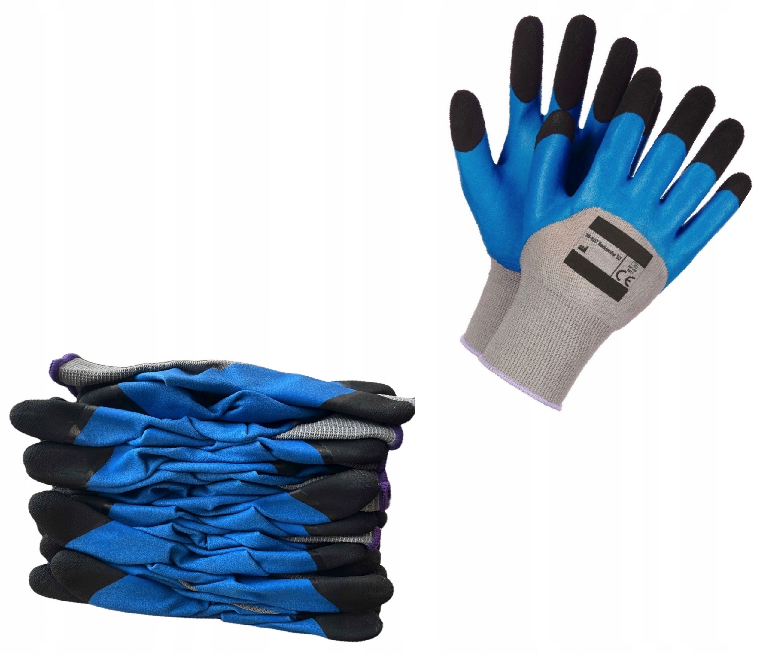 GLOVES work gloves FOAM foam 10 PAR waterproof dousing STRONG AND Manufacturer code RĘKAWICE DUOAIR FOAM WODOPODORNE RĘKAWICZKI Q
