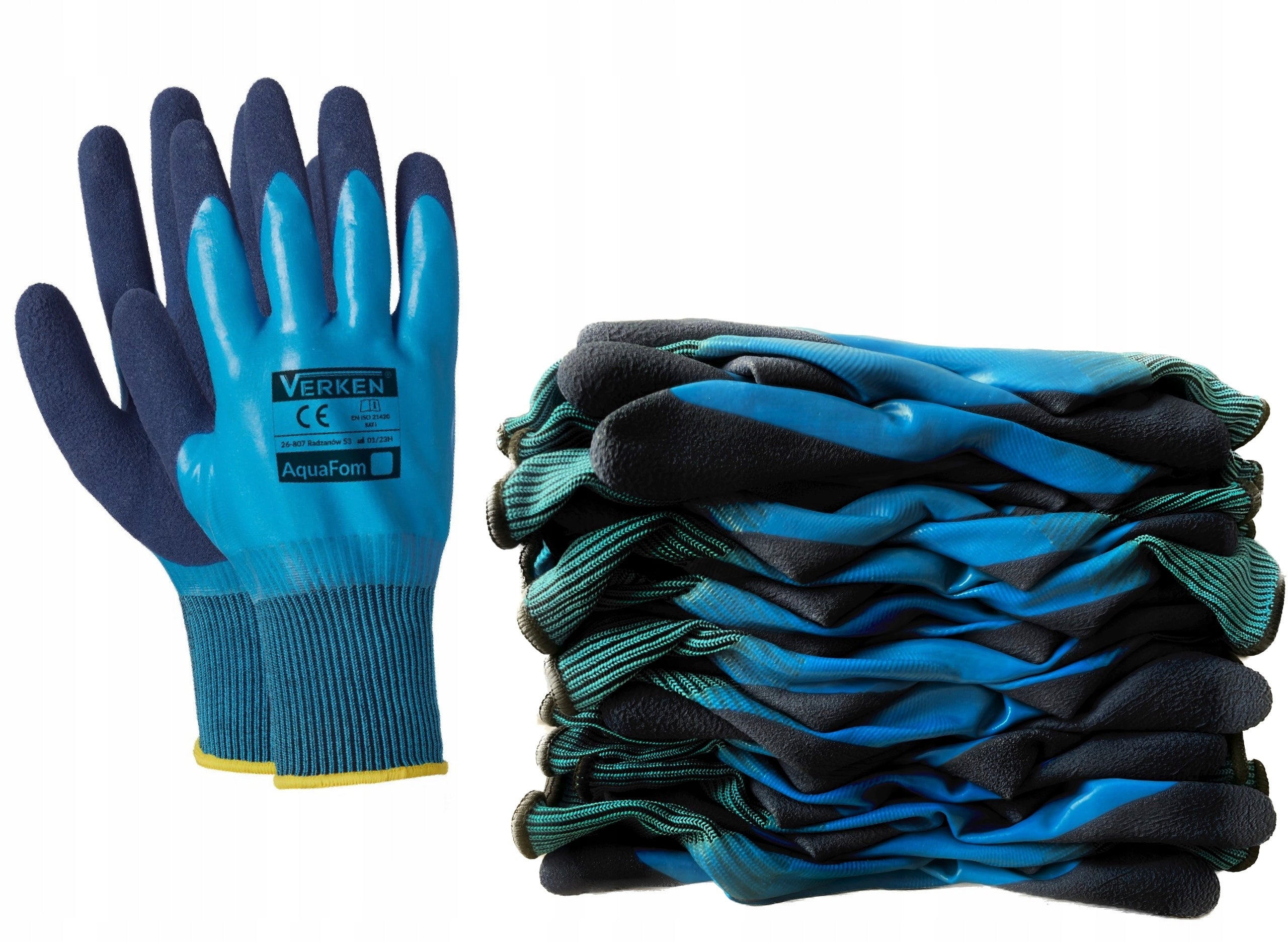 GLOVES work gloves WATERPROOF foam tight 10 PAIRS