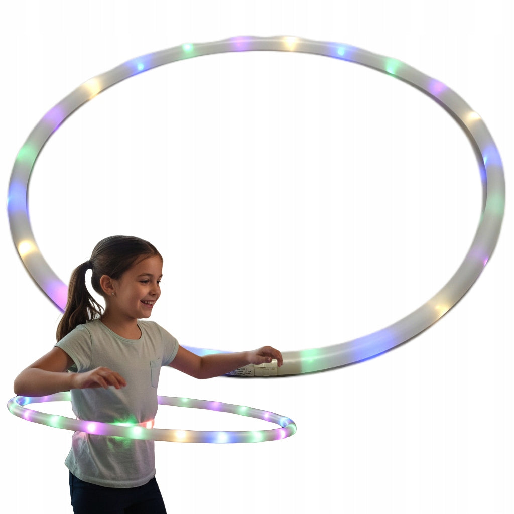 GLOWING HULA HOOP 80CM LARGE HOOP SCHOOL KINDERGARTEN FITNESS GYMNASTICS