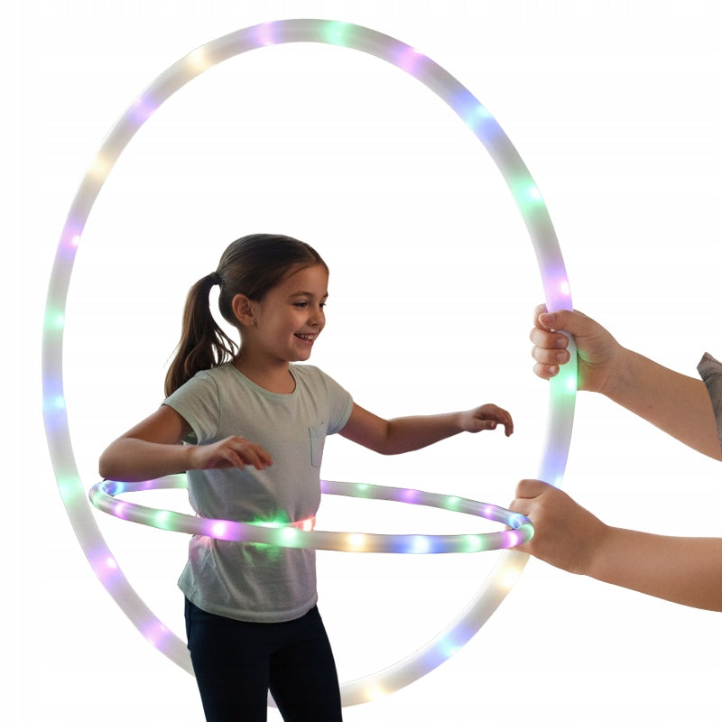 GLOWING HULA HOOP CIRCLE 70CM HOOP SCHOOL KINDERGARTEN FITNESS GYMNASTICS