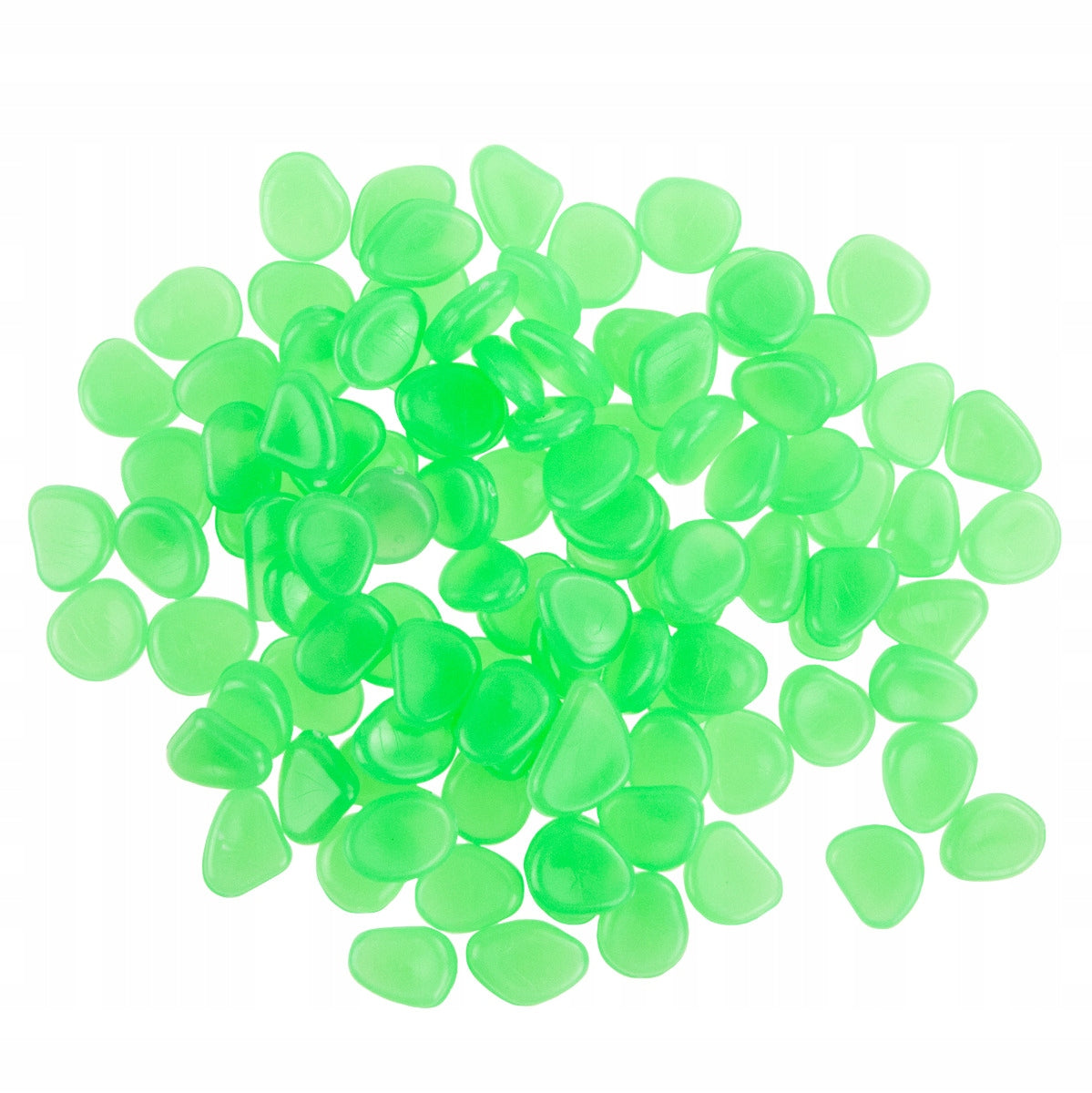 GLOWING STONES FLUORESCENT PEBBLES 100PCS DECORATIVE FOR GARDEN