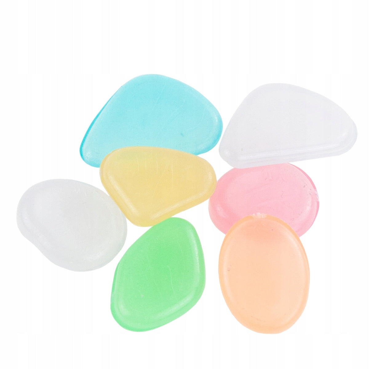 GLOWING STONES FLUORESCENT PEBBLES DECORATIVE PEBBLES 100PCS. Manufacturer Martom