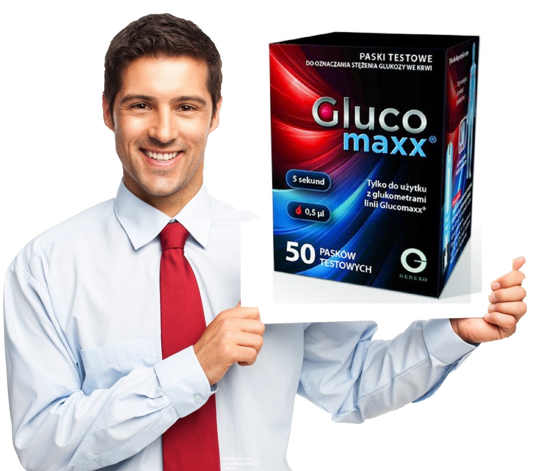 GLUCOMAXX BLOOD GLUCOSE MEASURING STRIPS 50 pieces for glucose meter