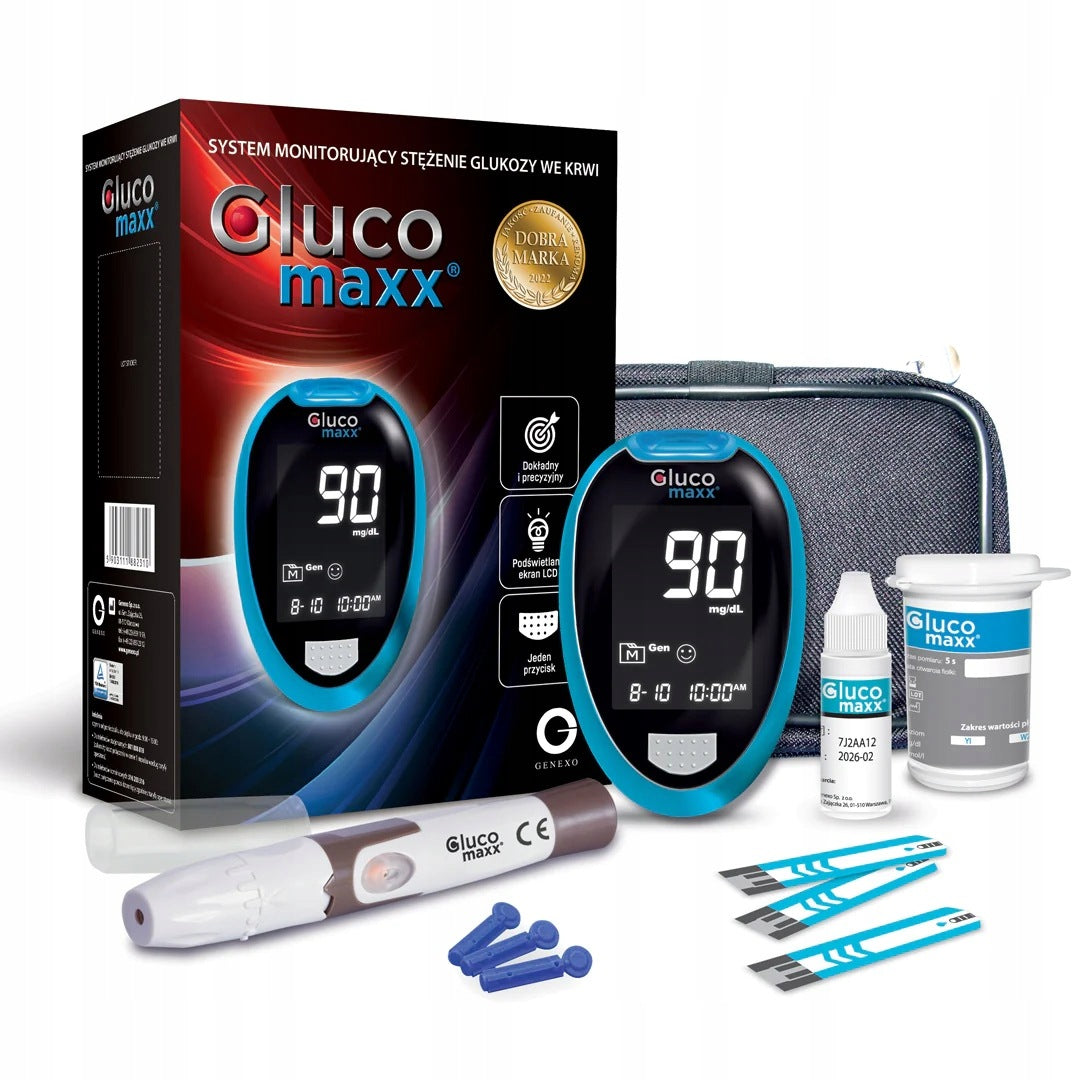 GLUCOMETER GLUCOMAXX mg/dl SET DISTRIBUTION Poland
