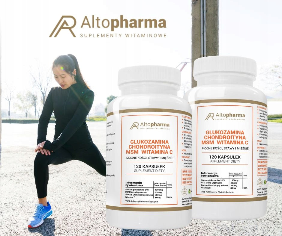 GLUCOSAMINE CHONDROITIN MSM VITAMIN C JOINTS 2x120 Brand Alto Pharma